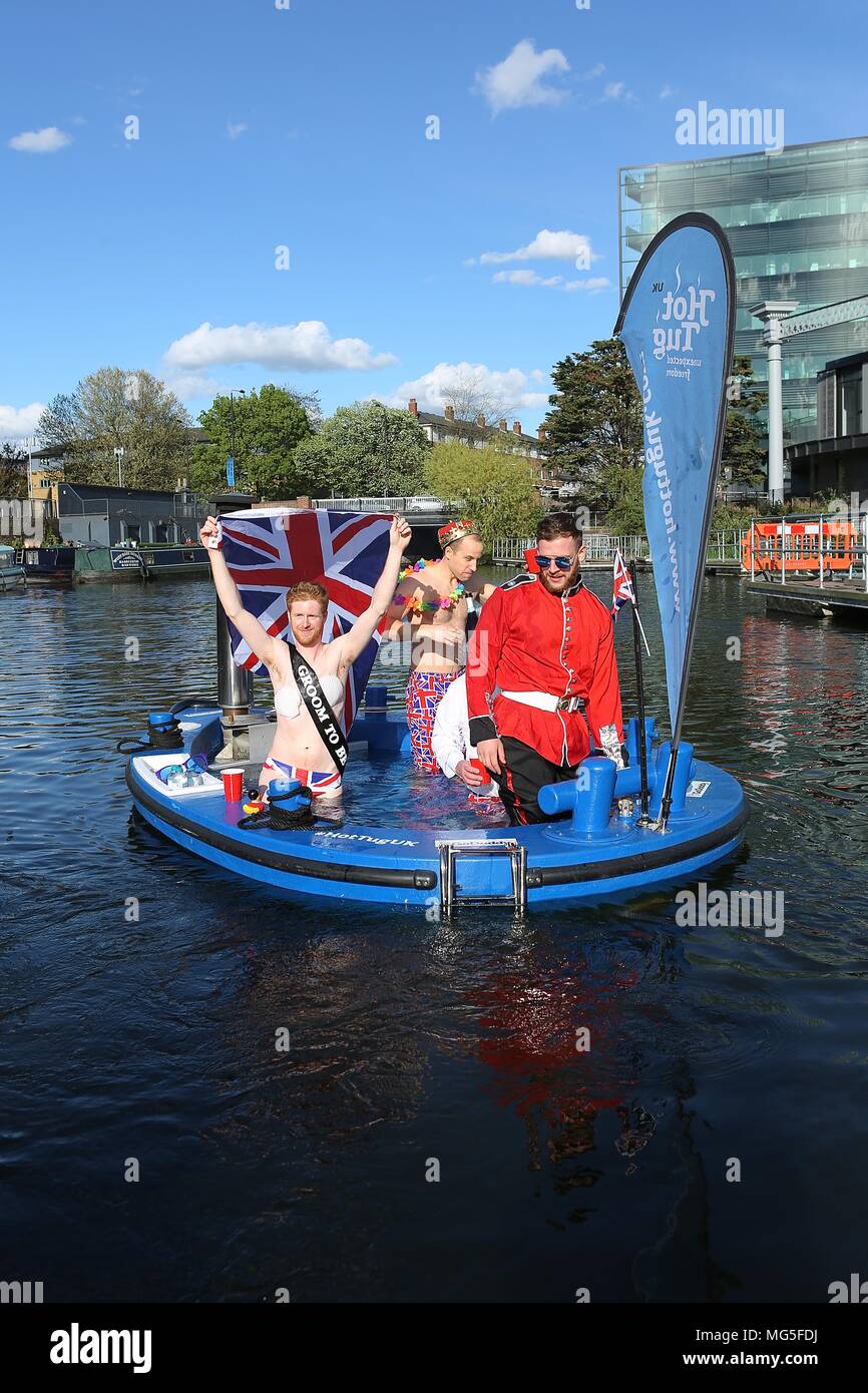 Bain à remous avec Royal assimilés célébrant le prince Harry's stag n 26 avril 2018 Banque D'Images