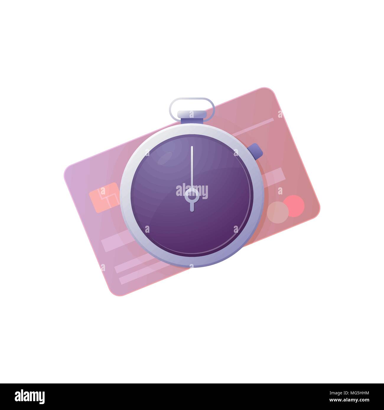Time is money concept Illustration de Vecteur