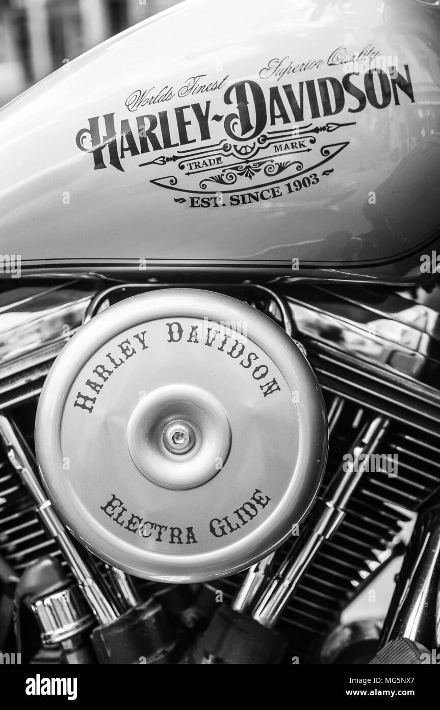 Moto Harley Davidson Twin Cam Banque D'Images