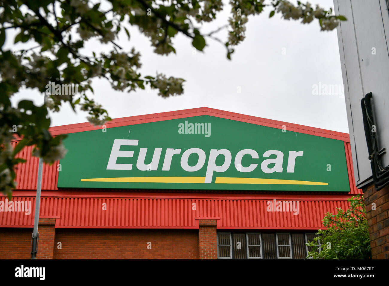 À l'embargo Samedi 28 Avril 0001 Une vue générale d'un véhicule Europcar location de véhicules à Bristol, que l'entreprise était la pire interprète des grandes marques de voitures dans une enquête annuelle par qui ? Travel Magazine. L'entreprise Budget InterRent location de voitures, partie d'Europcar, a enregistré le plus faible taux de satisfaction client de n'importe quel opérateur en sept ans, selon le groupe de consommateurs. Banque D'Images