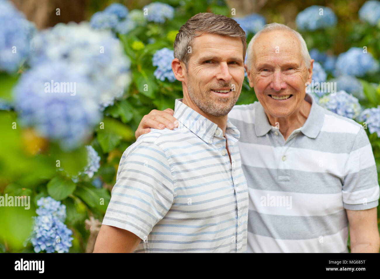 Père et fils Banque D'Images