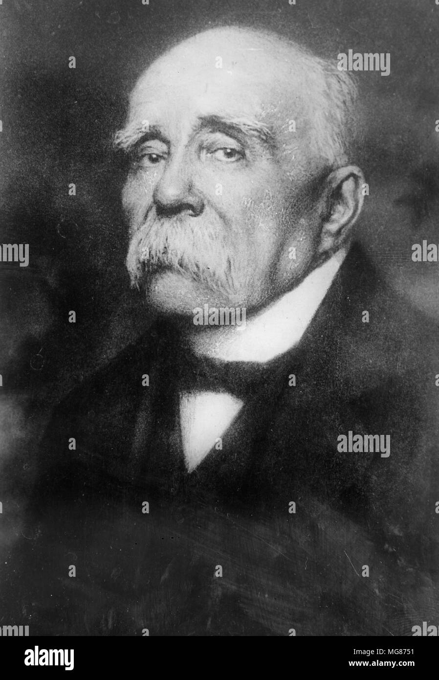 Georges Benjamin Clemenceau, (1841 - 1929) français a été le premier ministre de la France pendant la Première Guerre mondiale Banque D'Images