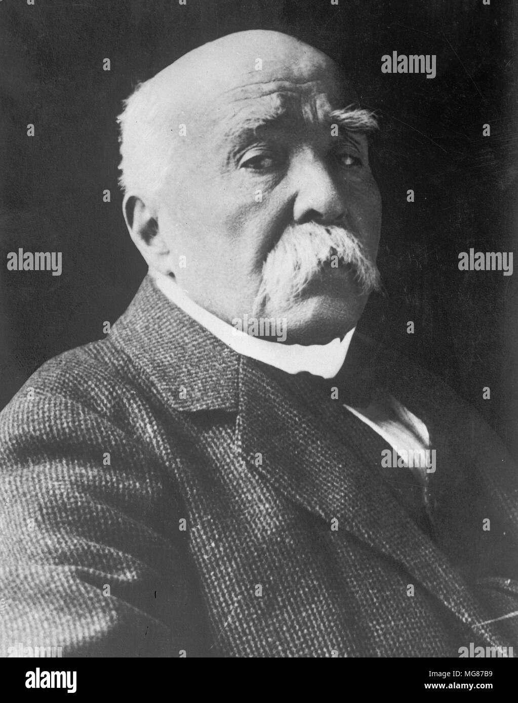 Georges Benjamin Clemenceau, (1841 - 1929) français a été le premier ministre de la France pendant la Première Guerre mondiale Banque D'Images