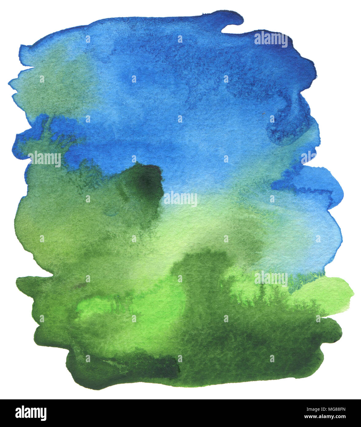 Abstract acrylique et aquarelle pinceau peint l'arrière-plan. La texture du papier. Banque D'Images