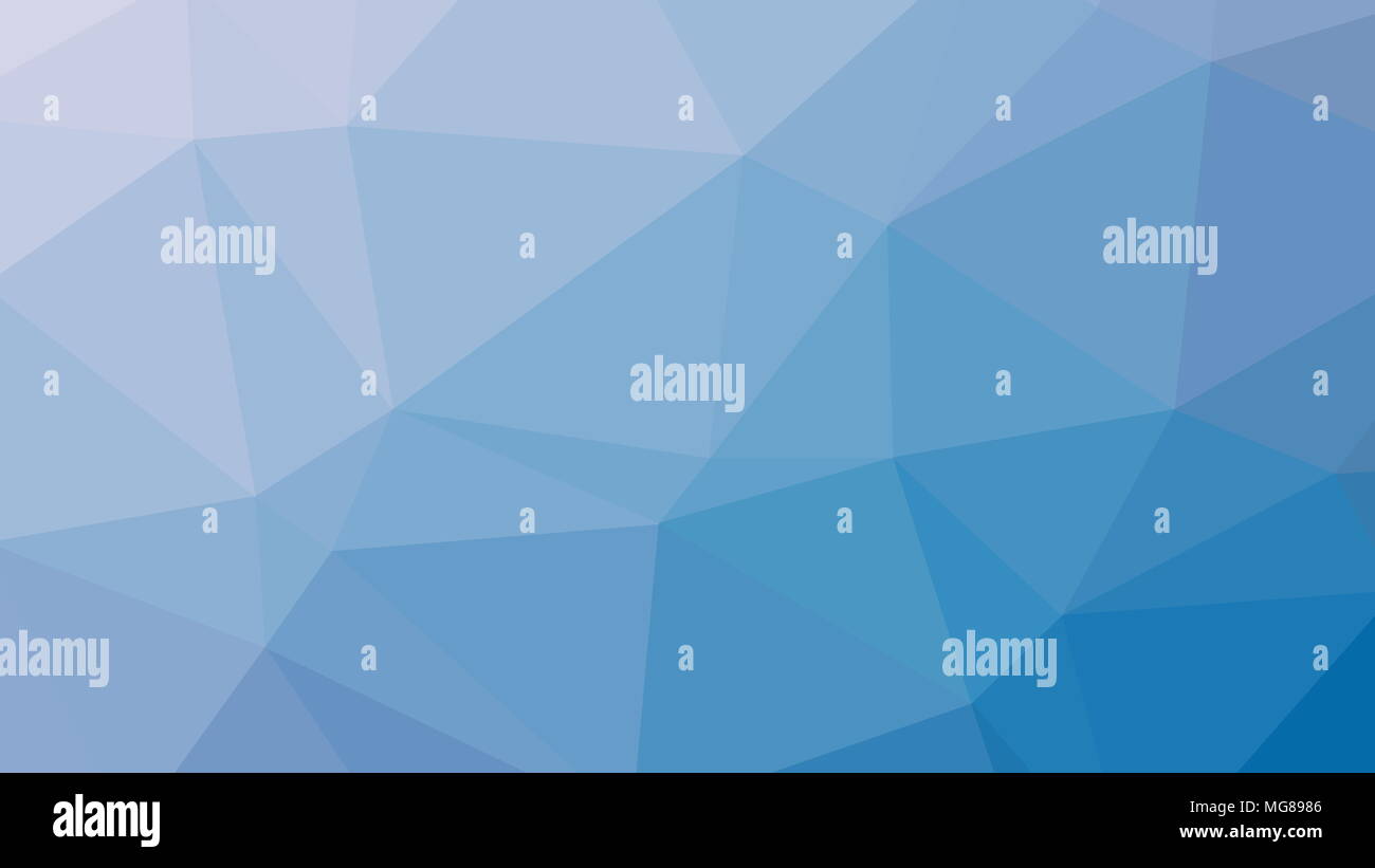 La résolution 8K Abstract Art Triangle Polygone faible fond de couleur bleu Banque D'Images