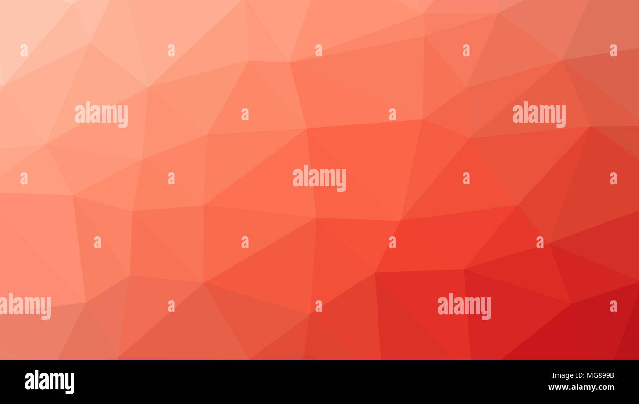 La résolution 8K Triangle abstrait polygone faible fond de couleur orange Art Banque D'Images