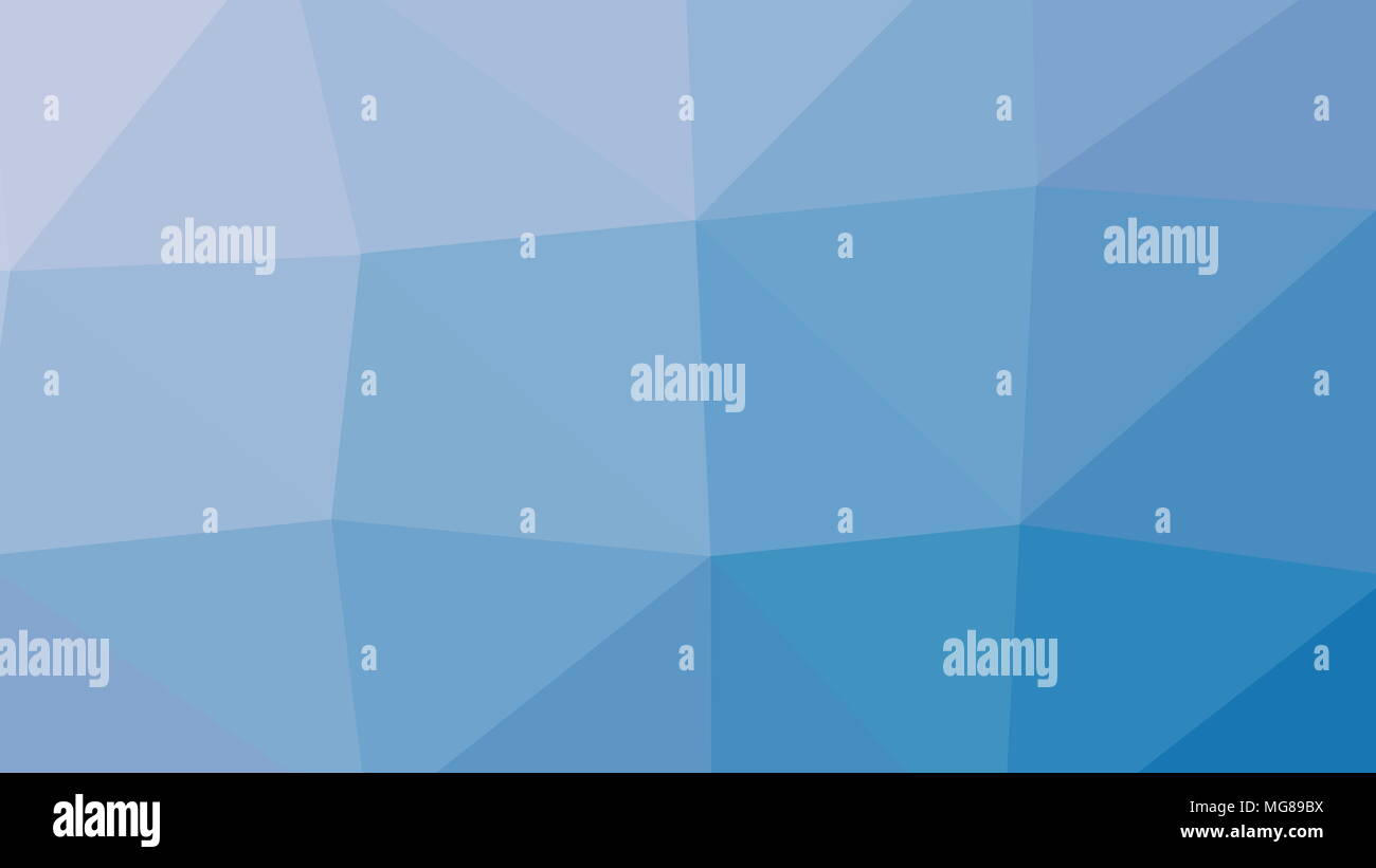 La résolution 8K Abstract Art Triangle Polygone faible fond de couleur bleu Banque D'Images