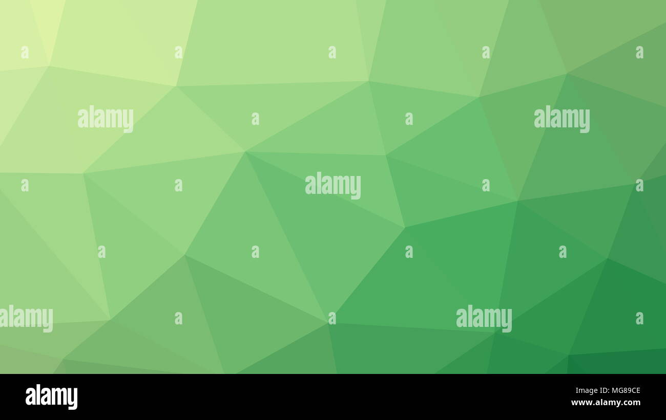La résolution 8K faible Triangle abstrait art Fond Couleur Vert Polygone Banque D'Images
