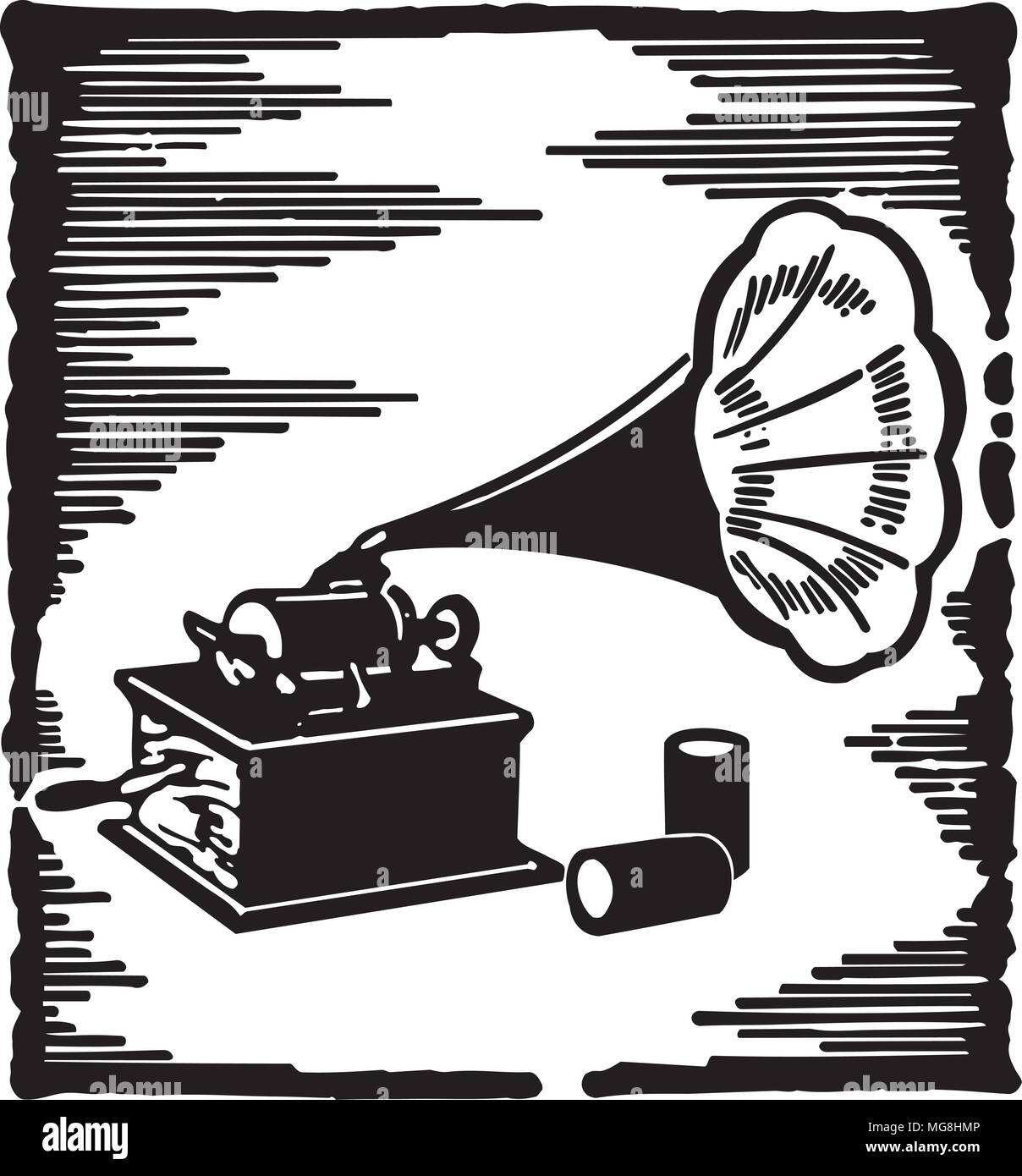 Phonograph Retro Clipart Illustration Image Vectorielle Stock Alamy