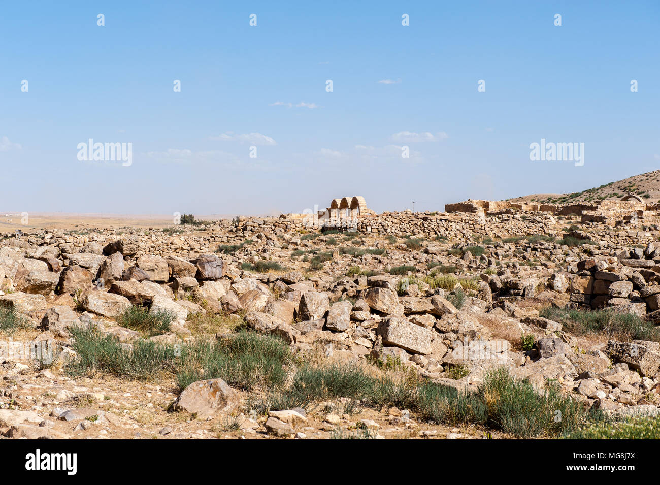 Umm al-Rasas,un site archéologique en Jordanie Banque D'Images