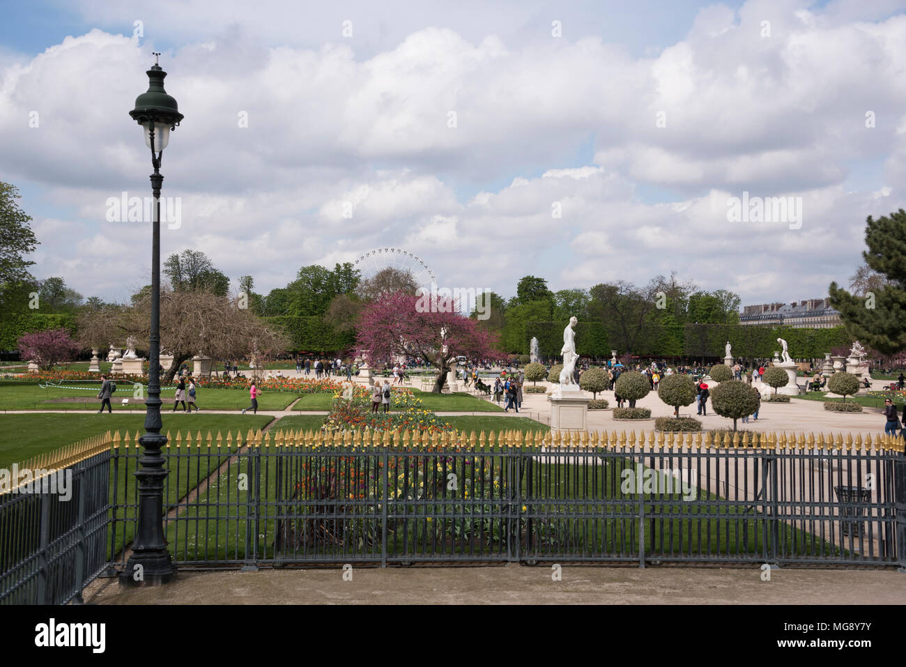 Jardin des Tuileries, Paris, France Banque D'Images