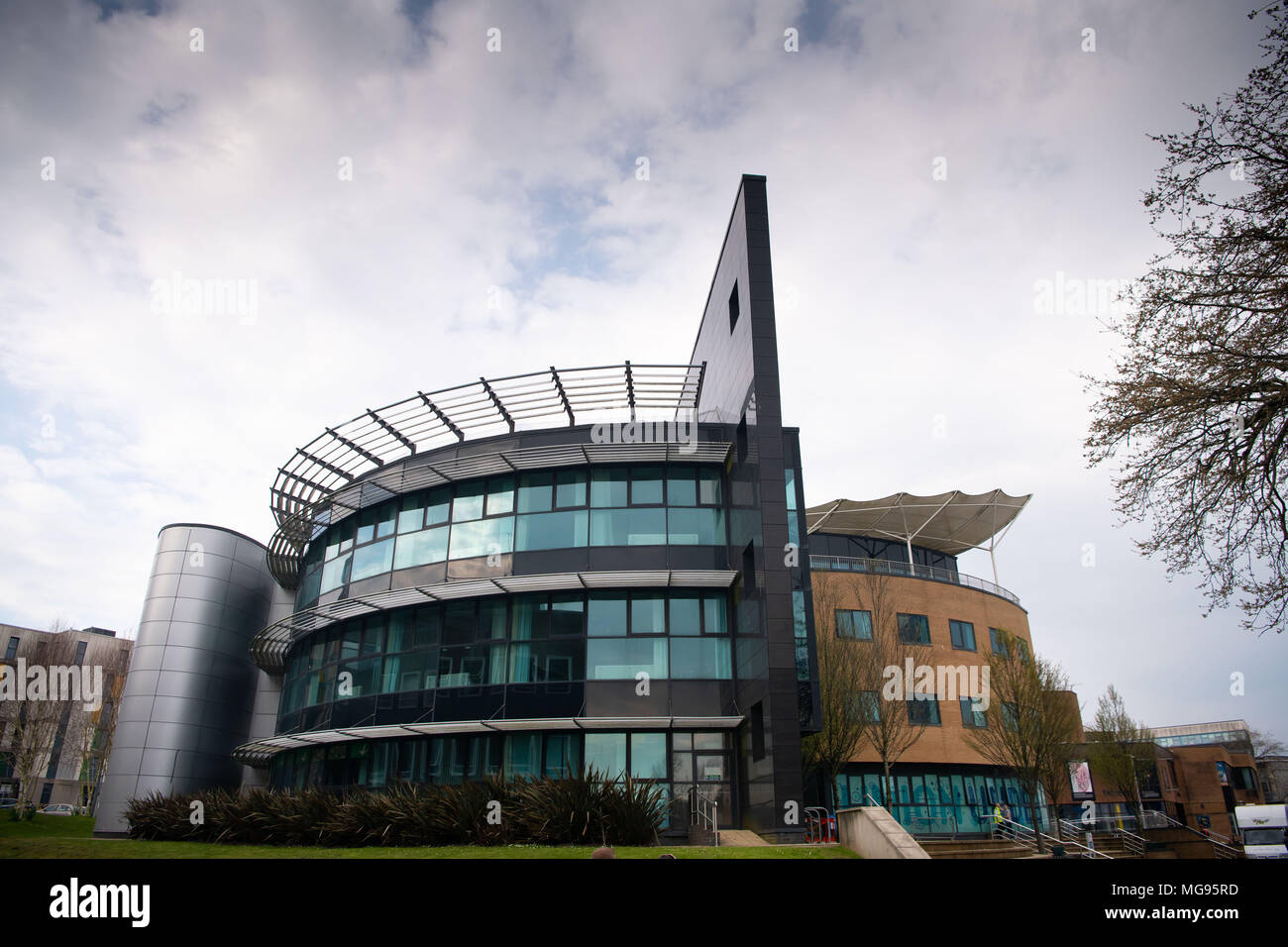 Le bâtiment numérique Technium à l'université de Swansea en parc à Singelton, Swansea, Pays de Galles, Royaume-Uni. Banque D'Images