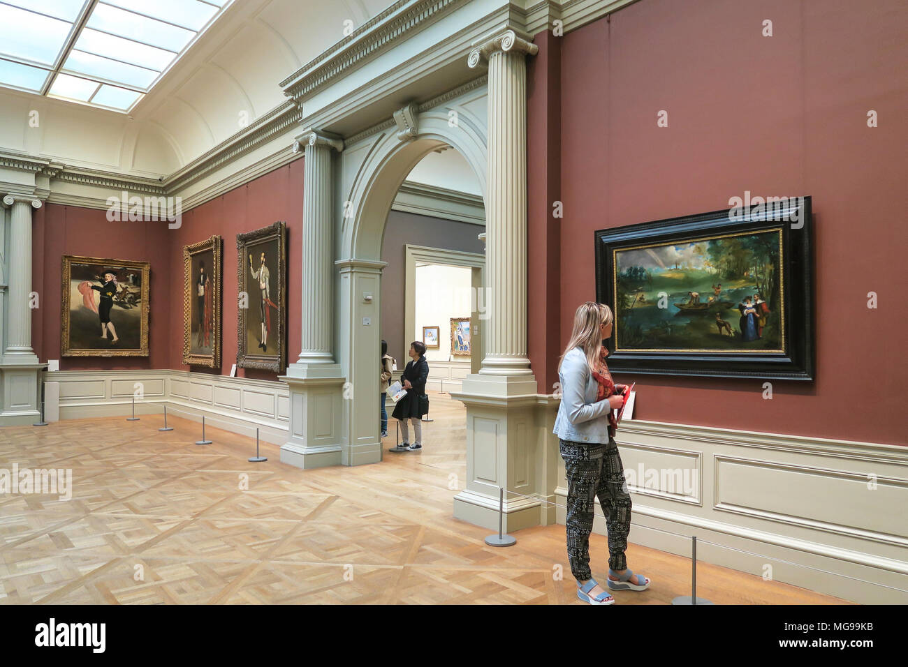 Peintures dans le Metropolitan Museum of Art, New York, USA Banque D'Images