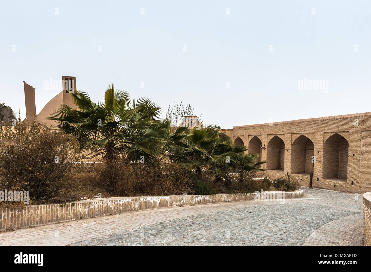 Caravansérail de Meybod, Iran Banque D'Images