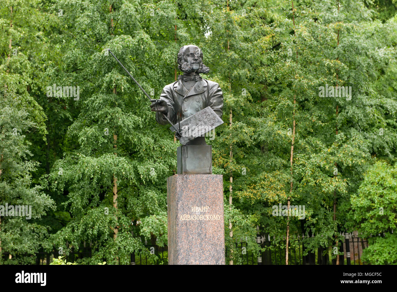 La Russie, Saint-pétersbourg - le 18 août 2017 : le monument à Ivan Aivazovsky, Kronstadt Banque D'Images