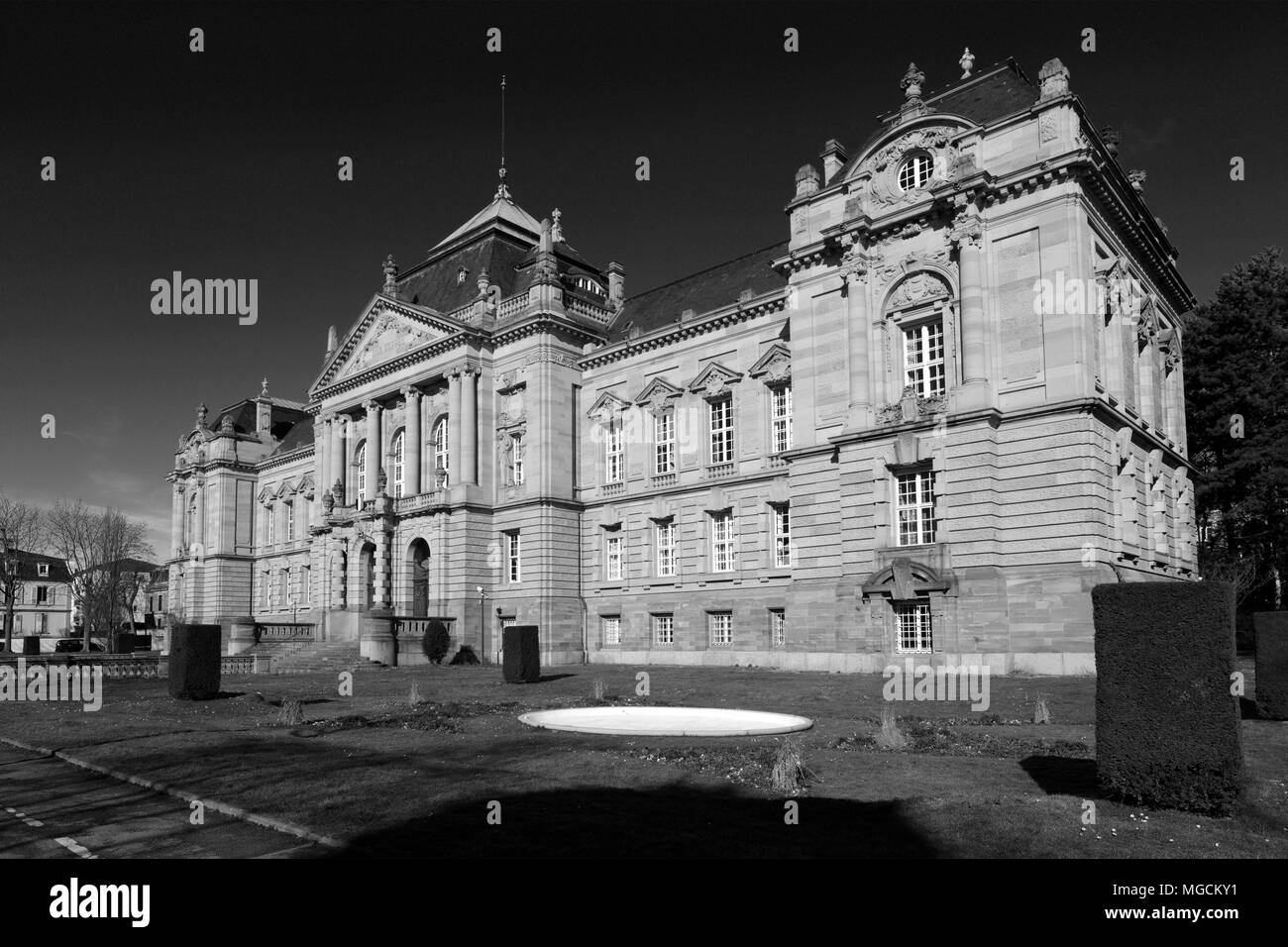 La Cour d'appel de Colmar, ville, région des vins d'Alsace, Alsace, France, Europe Banque D'Images