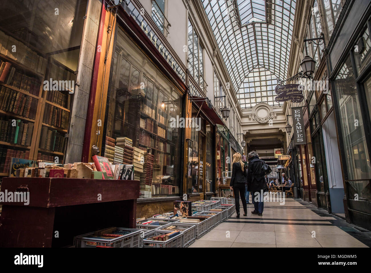 Passage Verdeau, Paris Banque D'Images