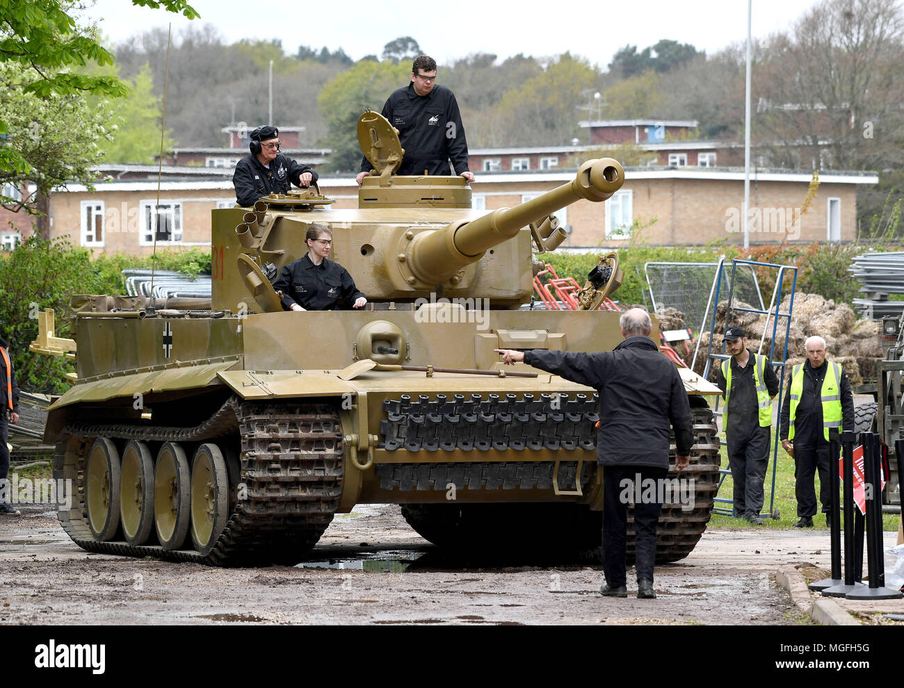 Tiger Tank Allemand Lourd De La Deuxième Guerre Mondiale Image stock