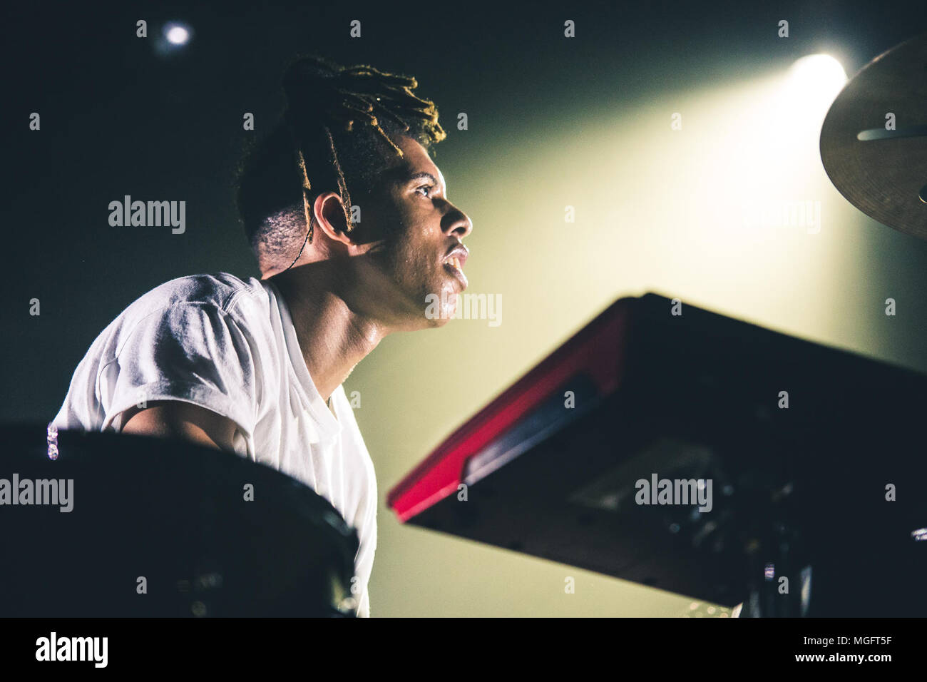 Sheffield, Royaume-Uni. 28 avril 2018 Britain's Got Talent gagnant, Tokio Myers, fonctionne à l'O2 Academy Sheffield sur son premier UK Tour 2018 Credit : Myles Wright/ZUMA/Alamy Fil Live News Banque D'Images