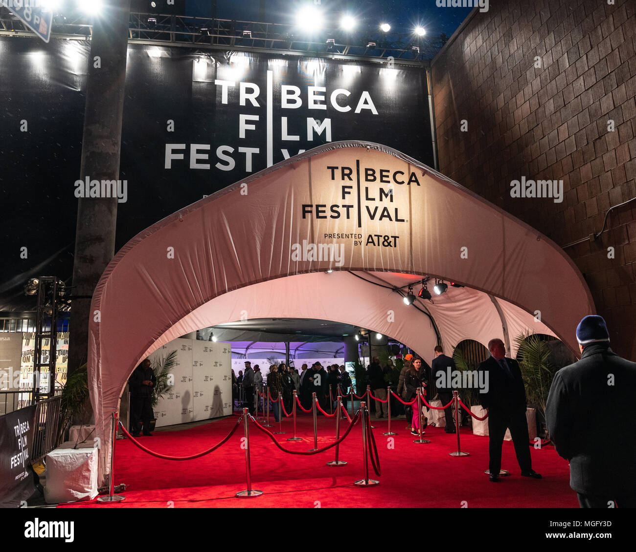 New York, États-Unis, 28 avril 2018. Tapis rouge pour le quatrième pouvoir première mondiale à la soirée de clôture 2018 Tribeca Film Festival à New York. Photo par Enrique Shore/Alamy Live News Banque D'Images