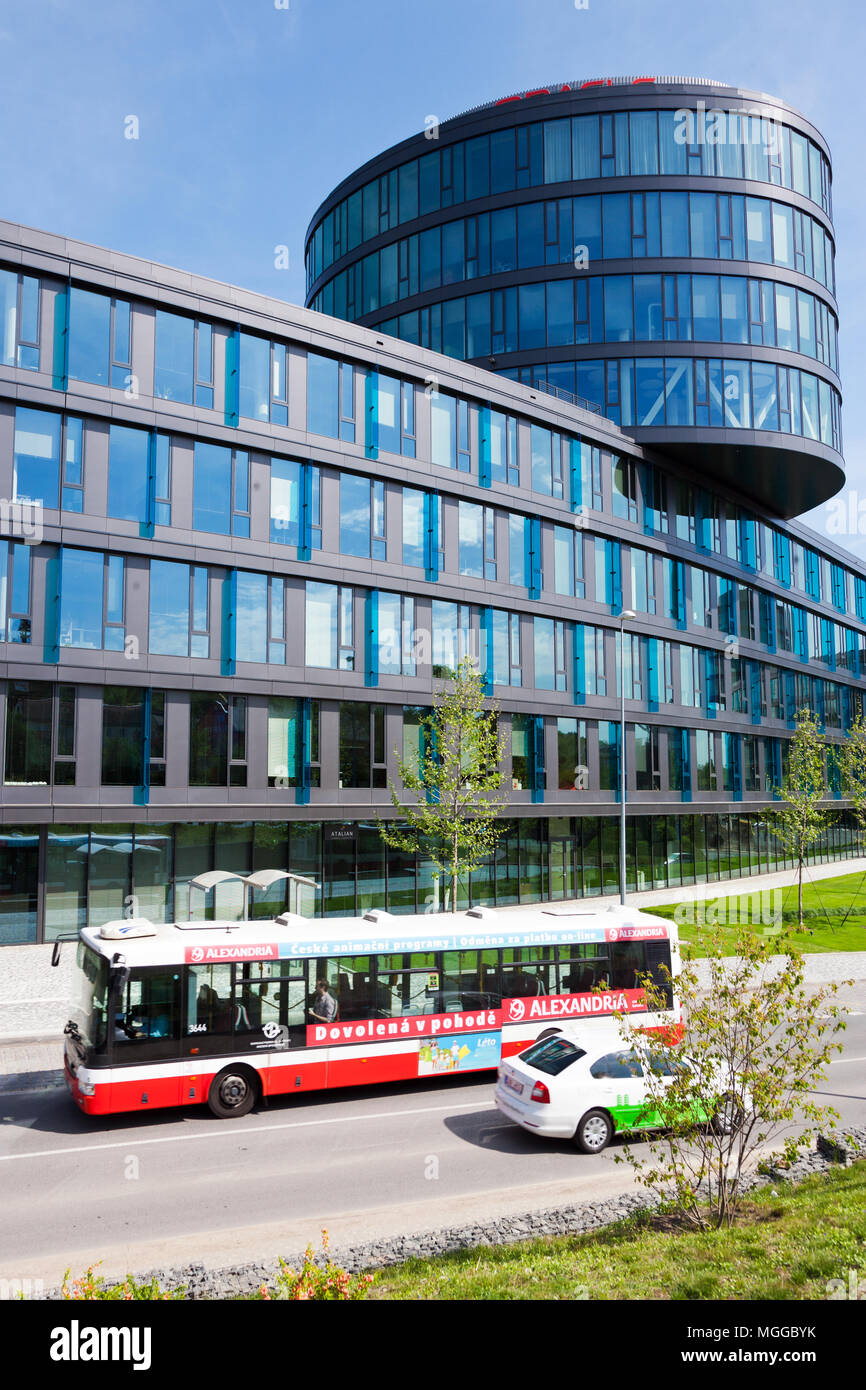 Waltrovka, complexe administratif Aviatica (2010, Cigler Marani architects), Radlicka, station district, Prague, République Tchèque Banque D'Images