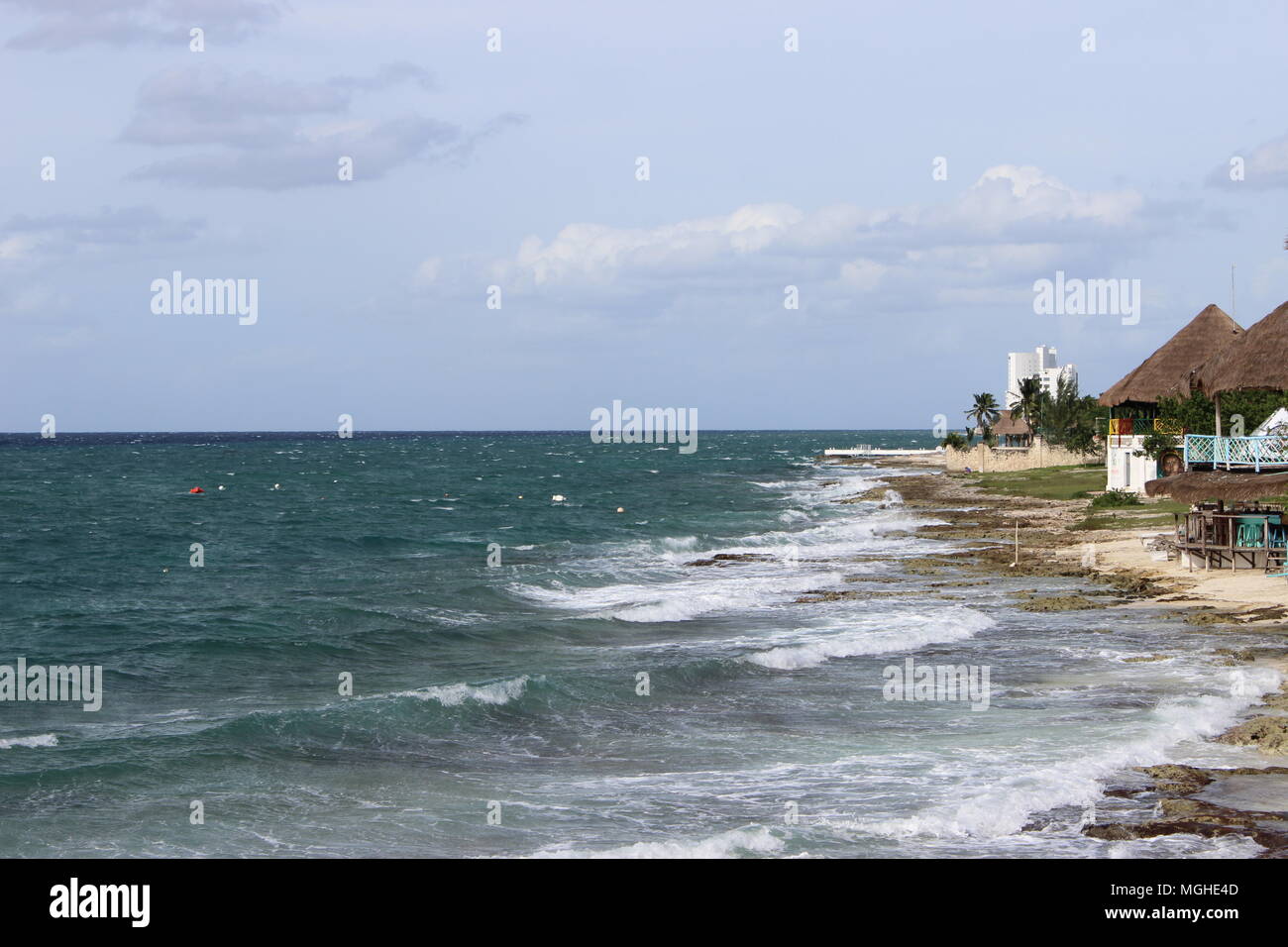 Littoral Cozumel Banque D'Images