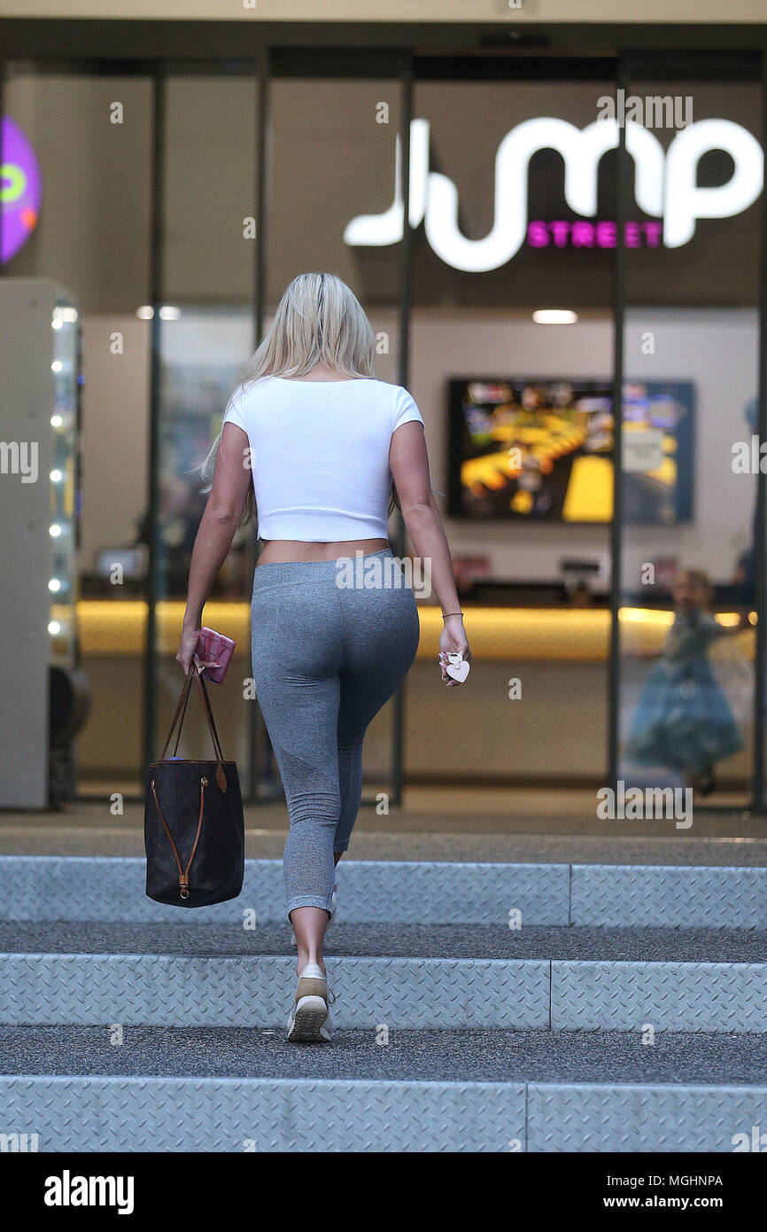 L'Amber Turner et doyen Ralph aller une date à Jump Street à Chelmsford où ils vont d''escalade intérieur : Ambre Turner Où : Chelmsford, Royaume-Uni Quand : 28 mars 2018 Source : WENN.com Banque D'Images