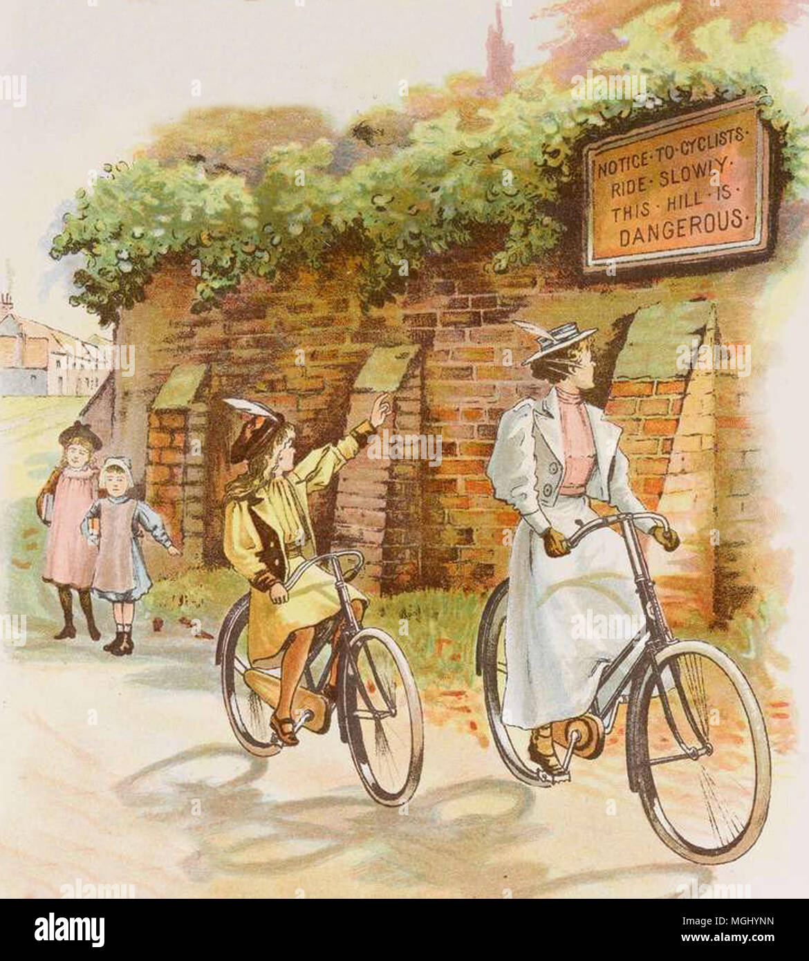 Vélo Vintage illustration Banque D'Images