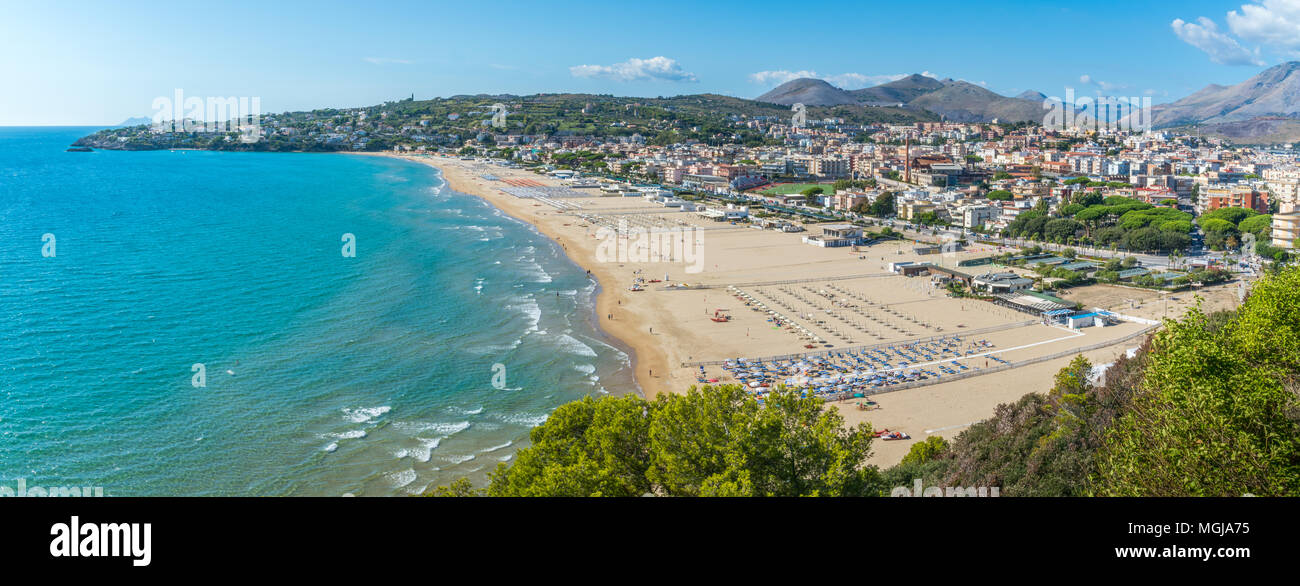 Vue panoramique à Gaeta, province de Latina, Latium, Italie centrale. Banque D'Images