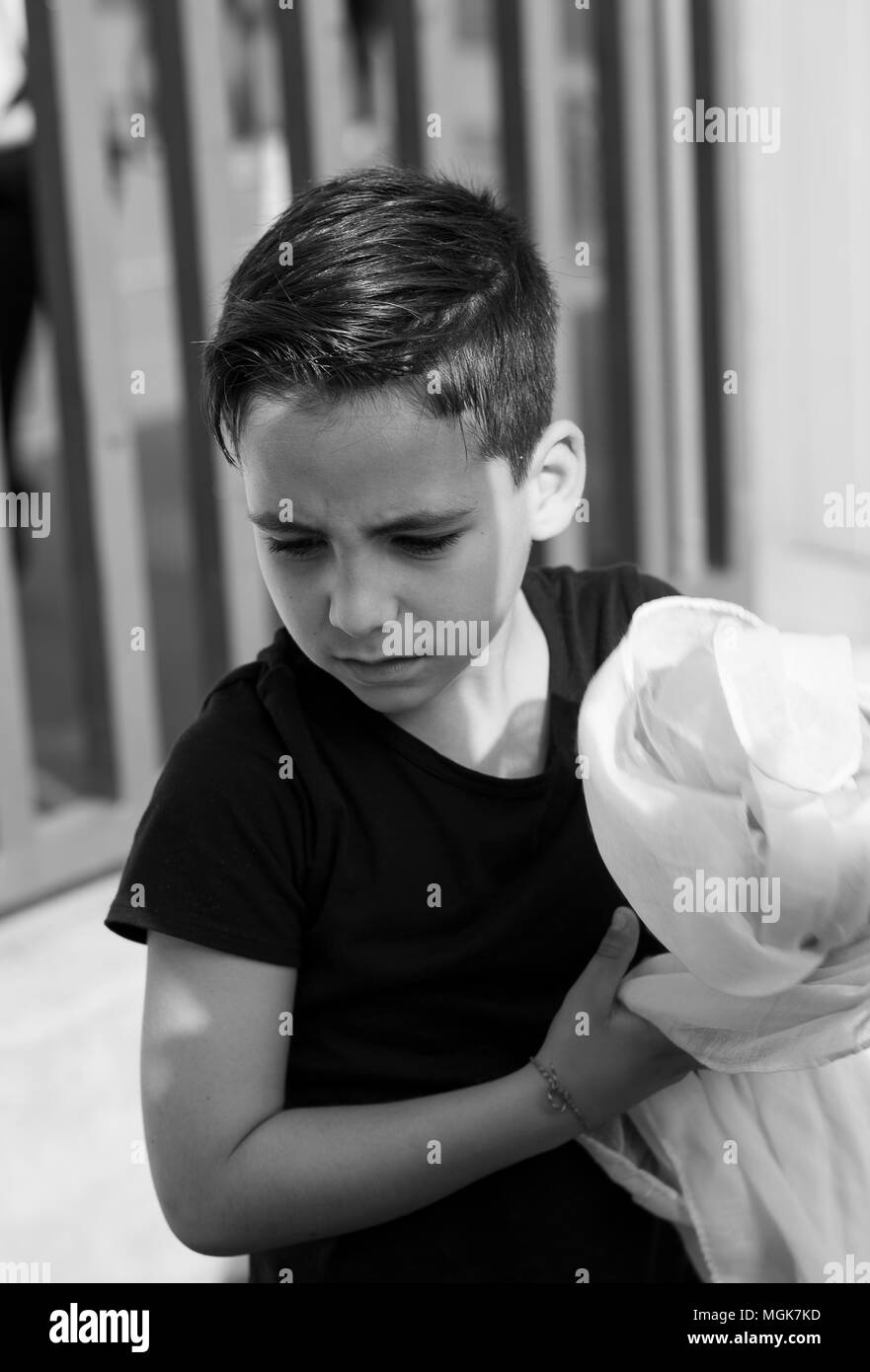 Garcon Avec De Beaux Yeux Verts Photo Stock Alamy