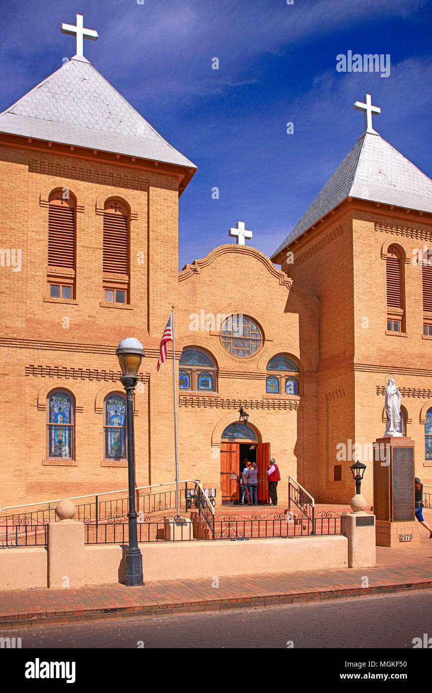Basilique San Albino Église catholique à Las Cruces, NM USA Banque D'Images