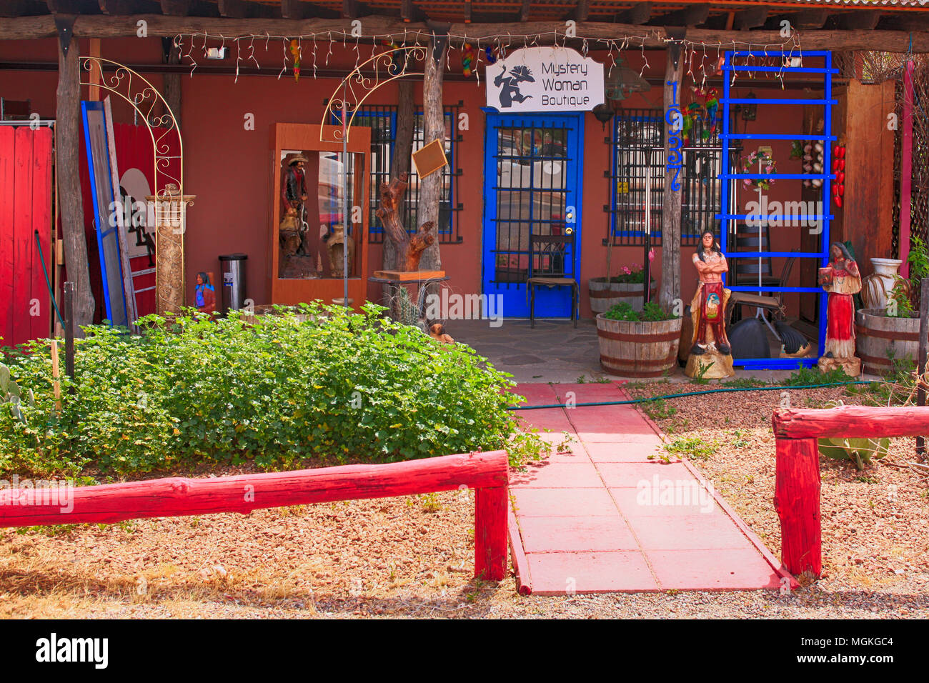 Boutique Femme mystère dans Mesila, Las Cruces NM Banque D'Images