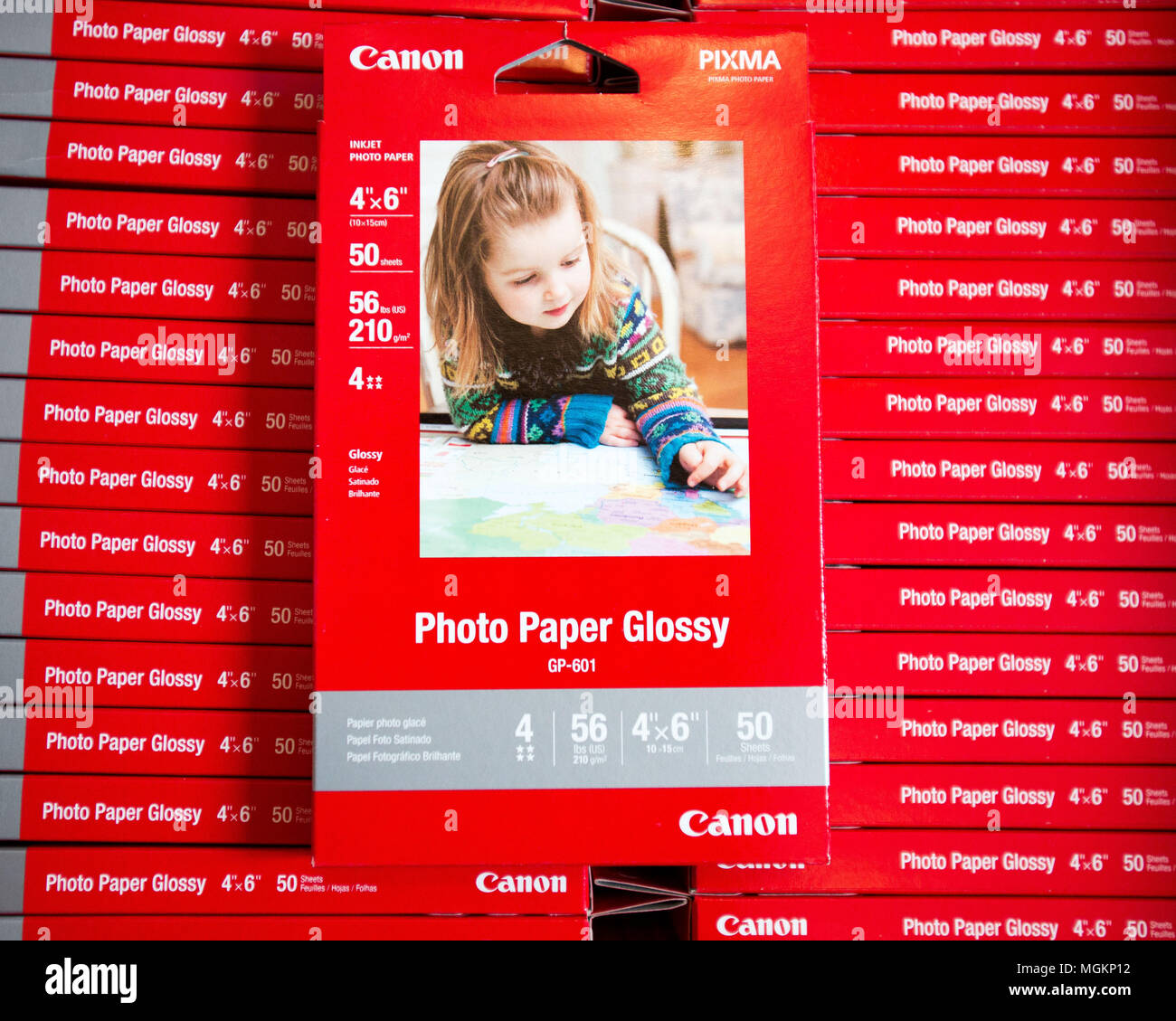 Papier photo Canon packs multiples Banque D'Images