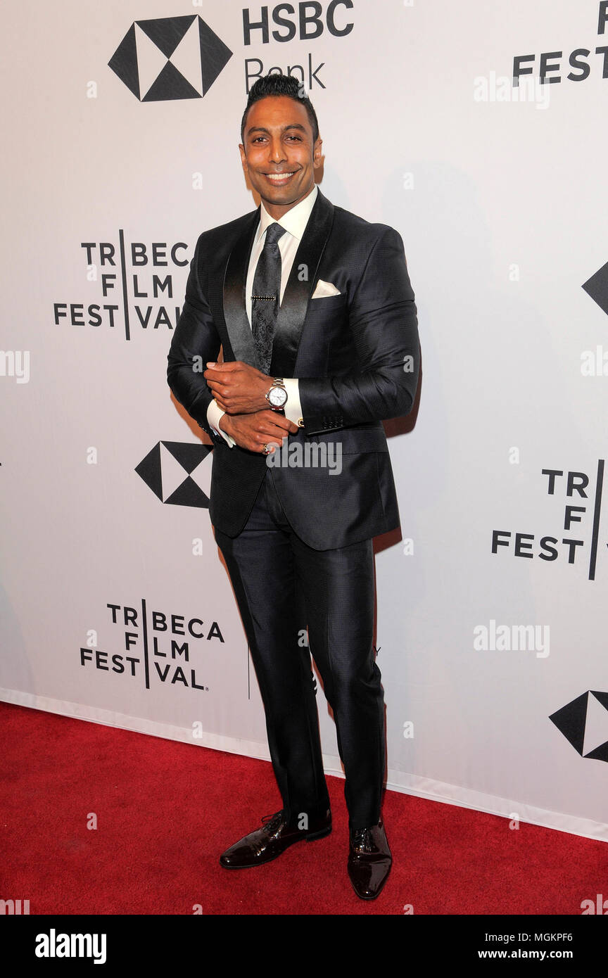 New York, États-Unis. Apr 23, 2018. Prakash Amritraj assiste à la première de Untogether au Tribeca Film Festival au Théâtre SVA Crédit : Lev Radin/Pacific Press/Alamy Live News Banque D'Images