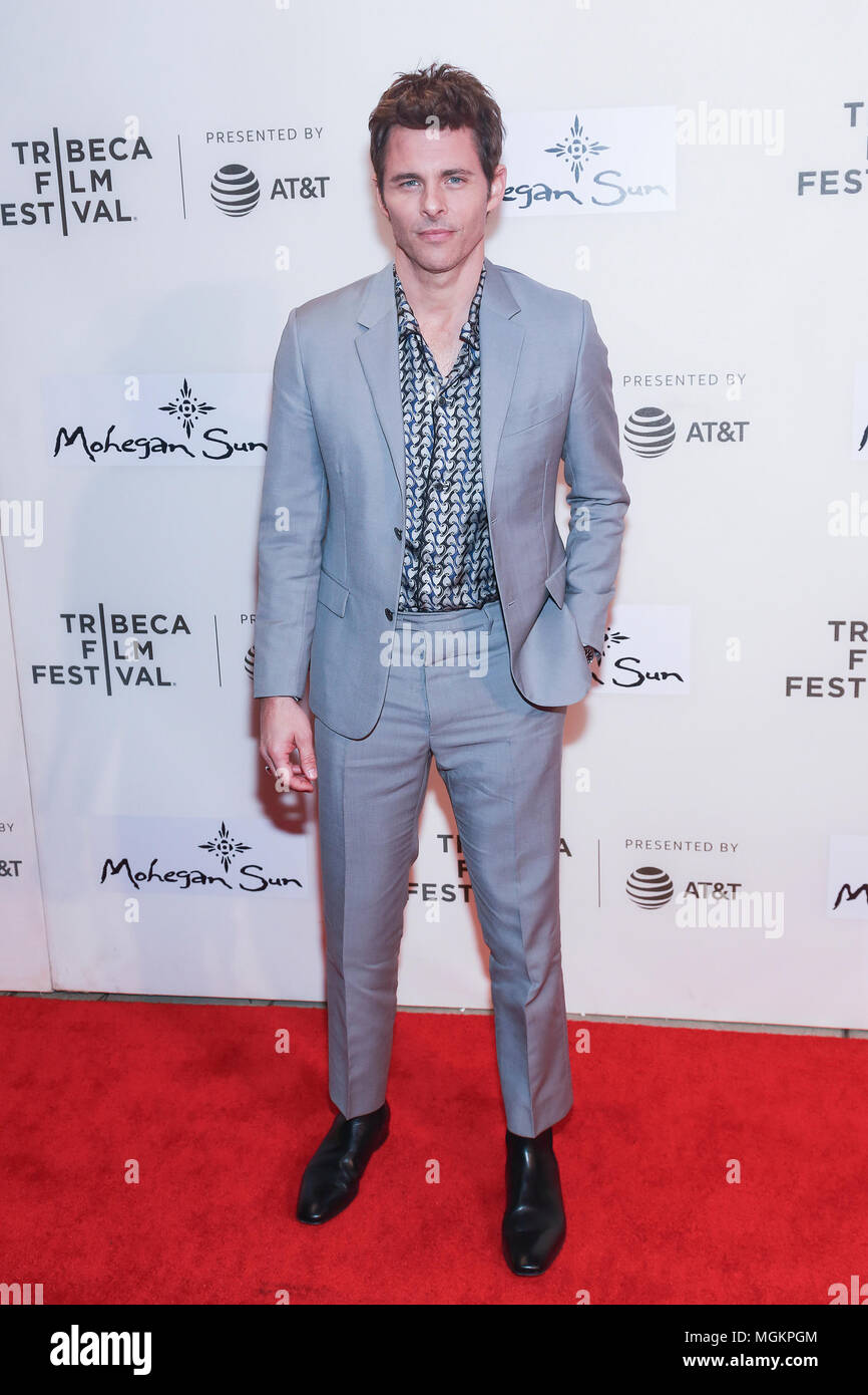New York, États-Unis. Apr 19, 2018. James Marsden assiste à la première de Westworld au Tribeca Film Festival au CCMB Crédit : Lev Radin/Pacific Press/Alamy Live News Banque D'Images