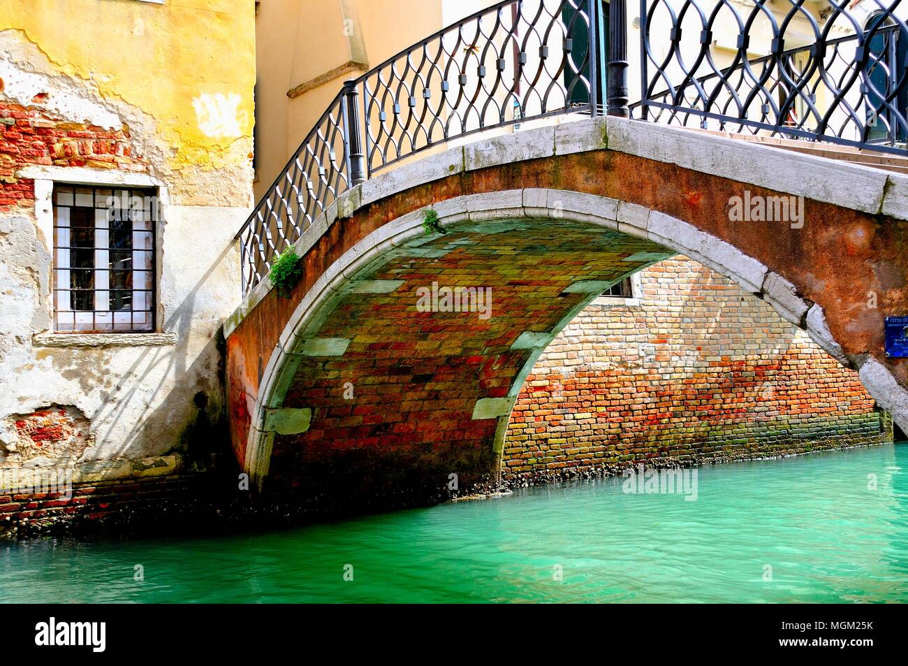 Pont-canal Venise Italie Banque D'Images