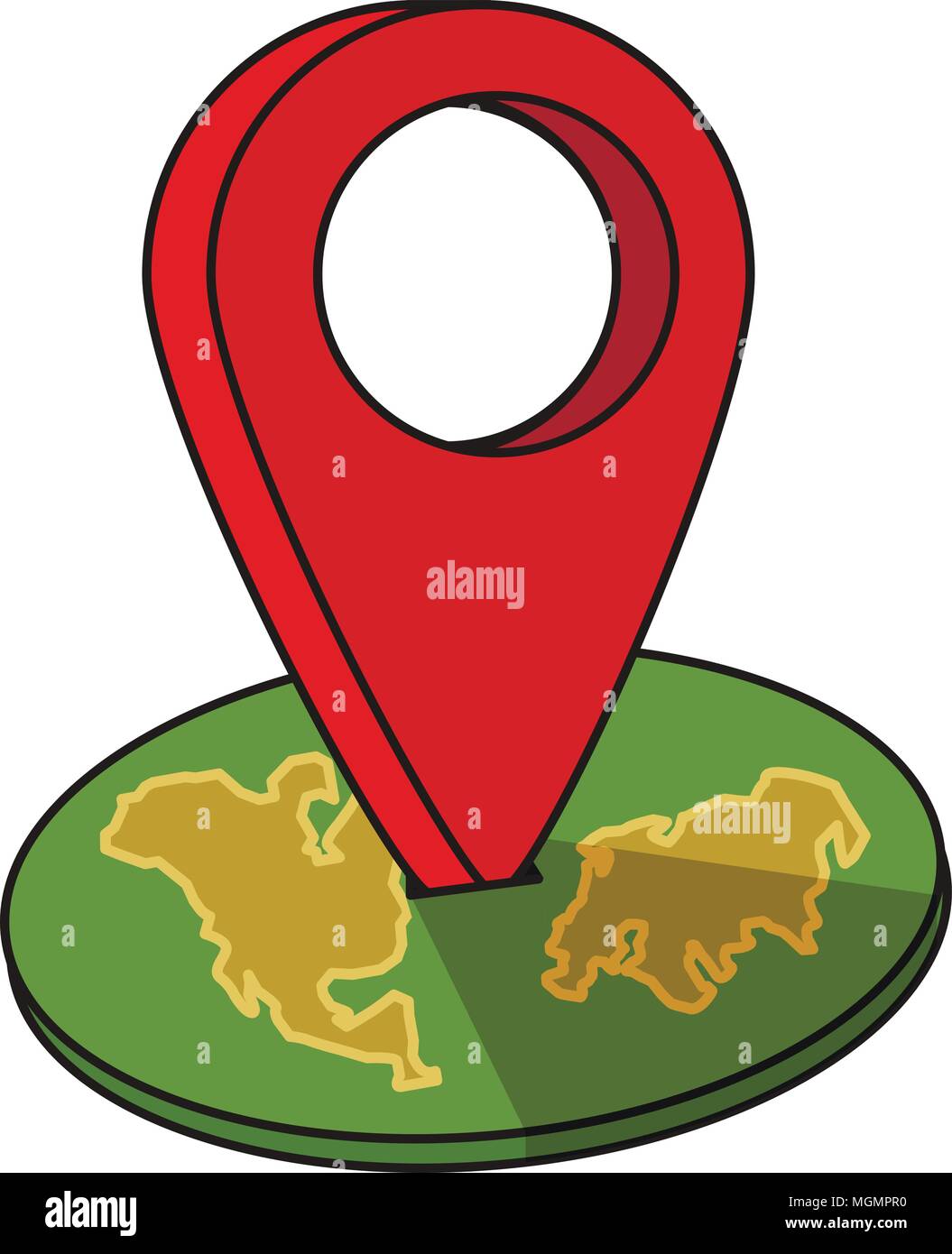 Autour du monde en avion, avion voyage dans divers pays, l'emplacement de l'axe de déplacement sur une carte mondiale. Icône plate style moderne vector illu Illustration de Vecteur