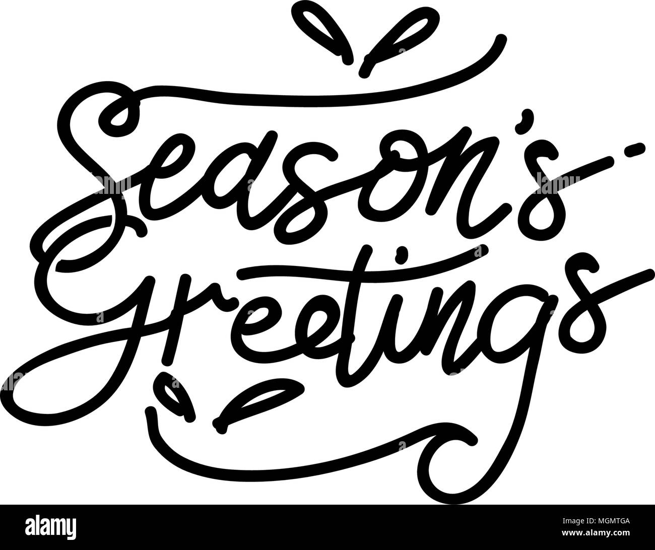 Season's Greetings vecteur modèle Illustration de Vecteur