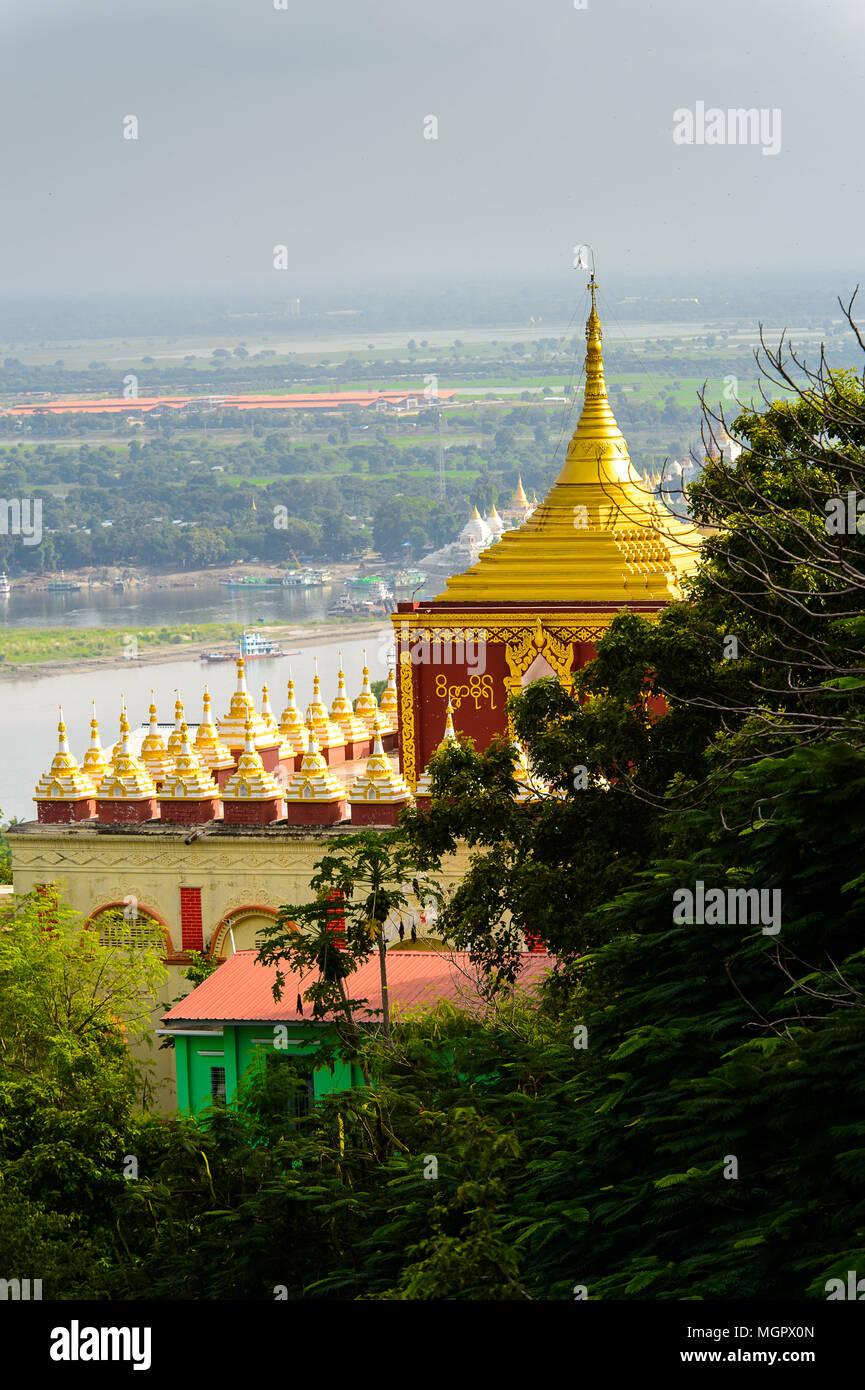 Temple en Rhône-Alpes, au Myanmar Banque D'Images