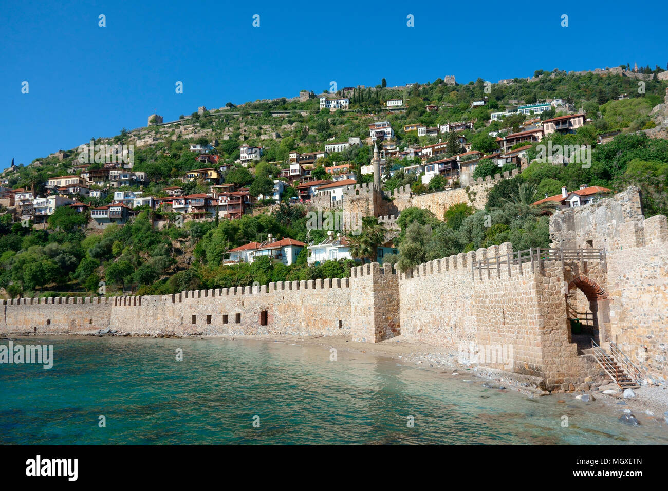 Le Château d'Alanya, Turquie, Méditerranée Banque D'Images