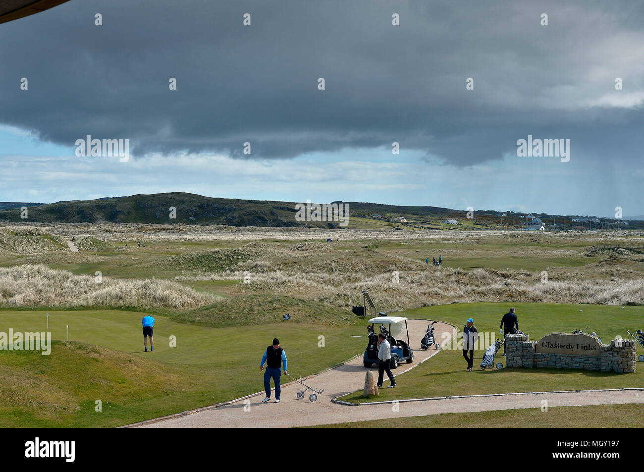 Le club de golf de Ballyliffin, Inishowen, comté de Donegal, Irlande, le lieu de la Dubai Duty Free Irish Open , juillet 2018. ©George Sweeney / Alamy Stock Pho Banque D'Images