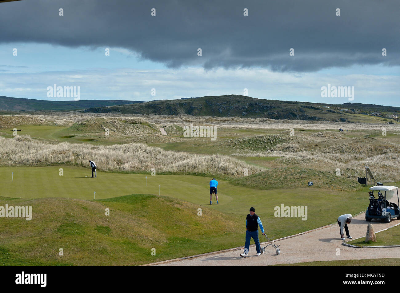 Le club de golf de Ballyliffin, Inishowen, comté de Donegal, Irlande, le lieu de la Dubai Duty Free Irish Open , juillet 2018. ©George Sweeney / Alamy Stock Pho Banque D'Images