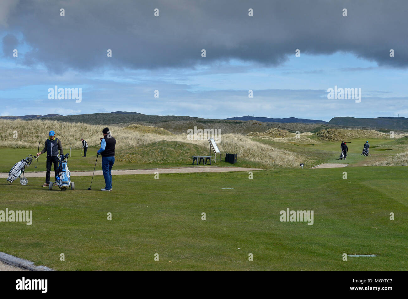 Le club de golf de Ballyliffin, Inishowen, comté de Donegal, Irlande, le lieu de la Dubai Duty Free Irish Open , juillet 2018. ©George Sweeney / Alamy Stock Pho Banque D'Images