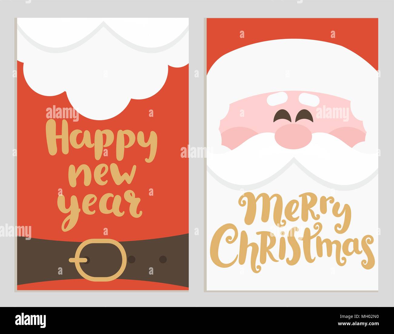 Message du Père Noël pour bannières bonne année et joyeux Noël. Cartes