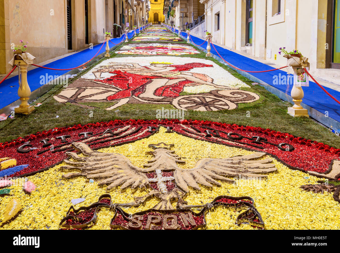 Le Festival des fleurs de Noto en Sicile Banque D'Images