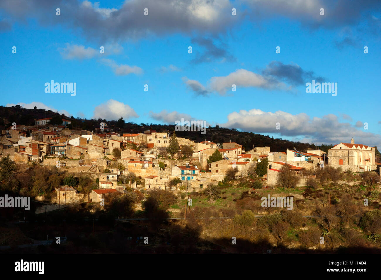 Vouni, vieux village traditionnel, à Chypre Banque D'Images