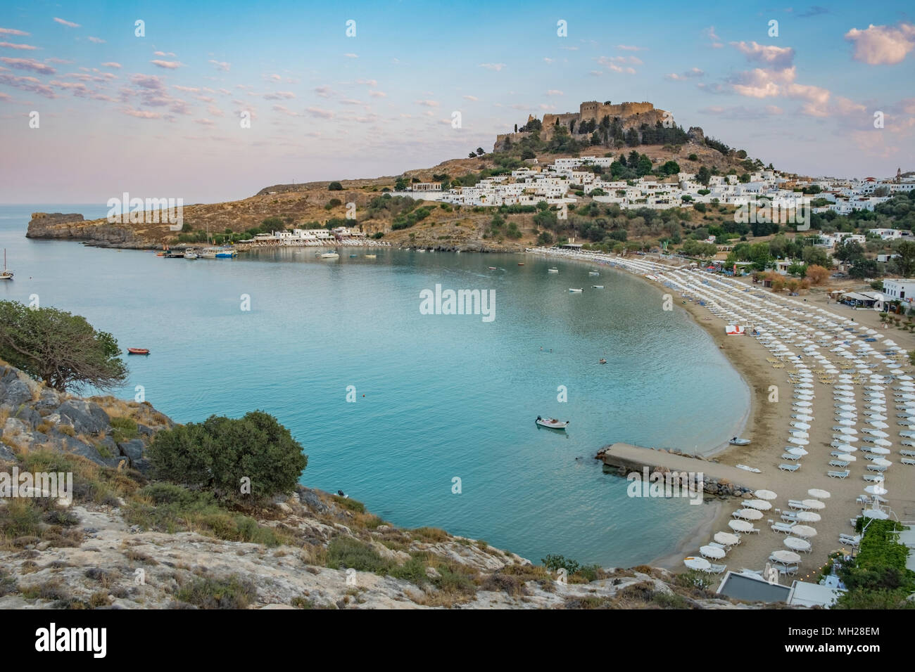 Voir plus de Lindos Lindos Bay Banque D'Images