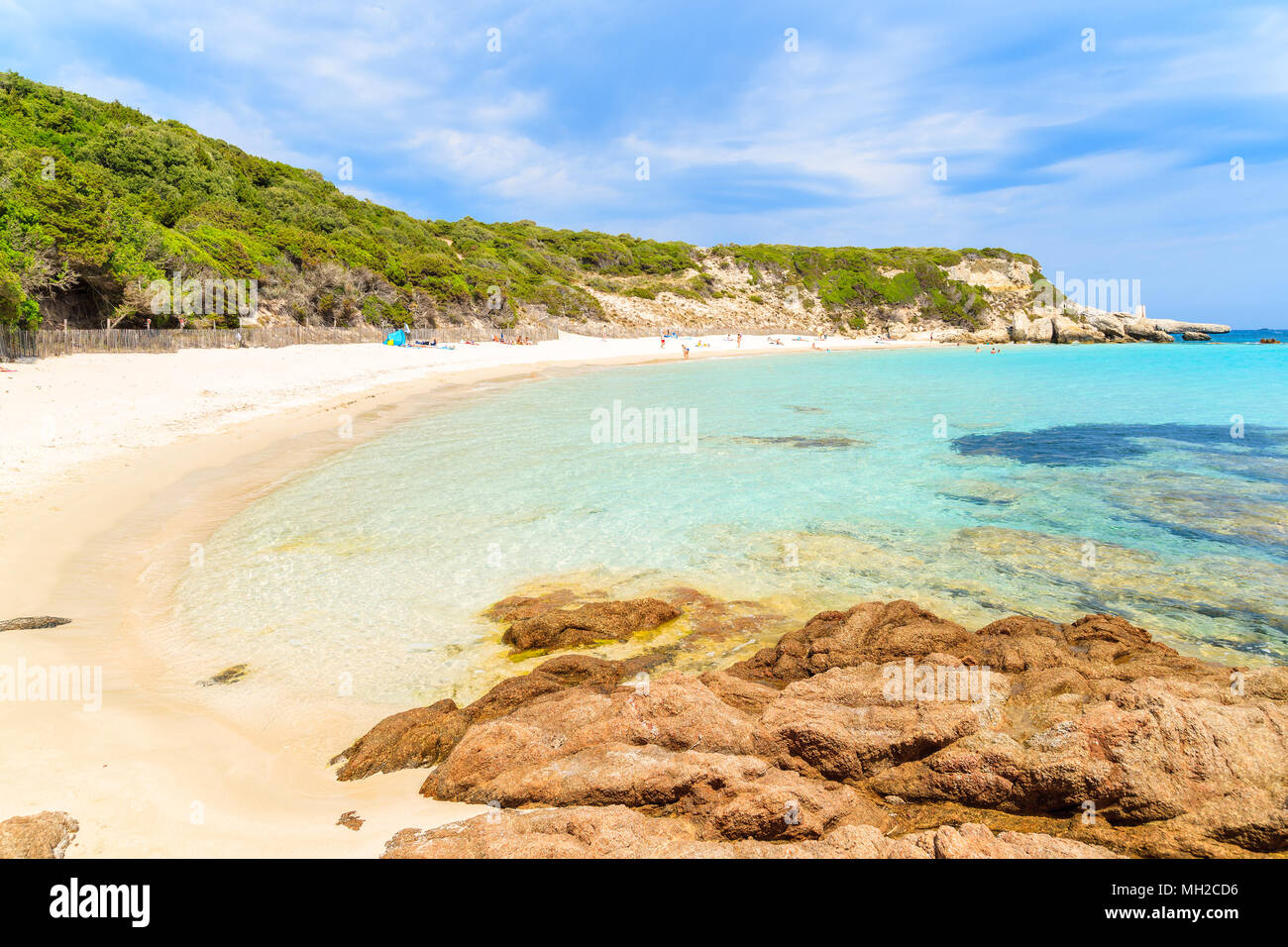 Grande Plage De Sperone Sur Belle île De Corse France