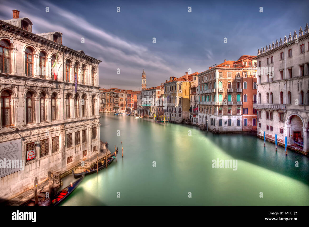 Le Grand Canal et l'architecture de Venise, Venise, Italie Banque D'Images