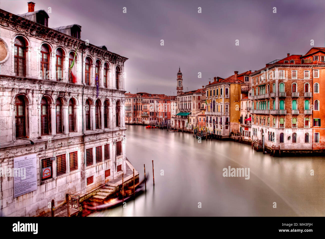 Le Grand Canal et l'architecture de Venise, Venise, Italie Banque D'Images